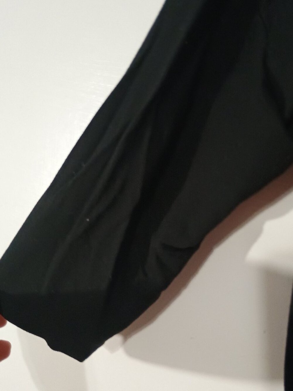 Tahari Black Modal Spandex V-Neck Dolman Sleeve Tunic Top Women’s M Soft - Picture 6 of 8